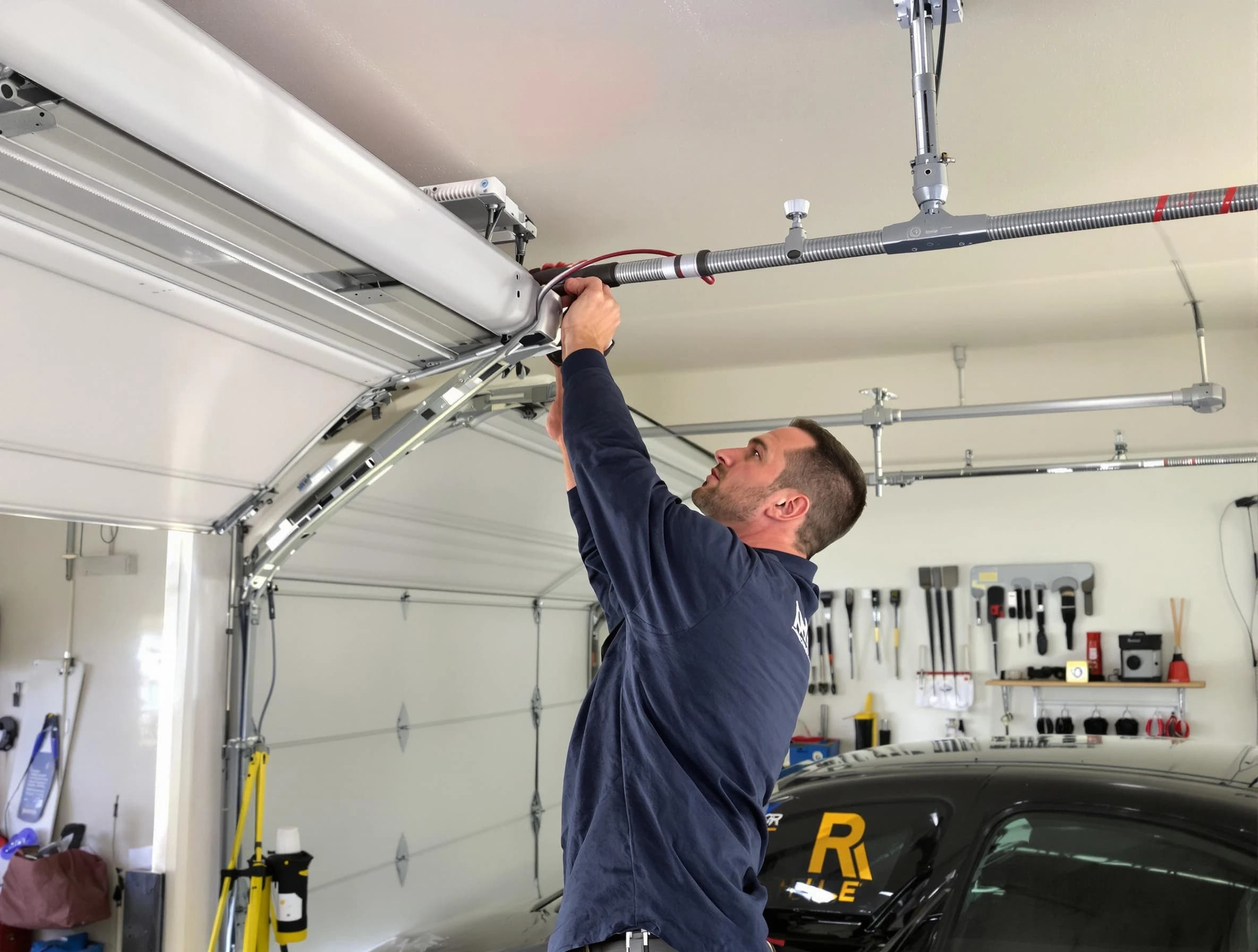 Jeannette Garage Door Repair technician performing garage door cable repair in Jeannette