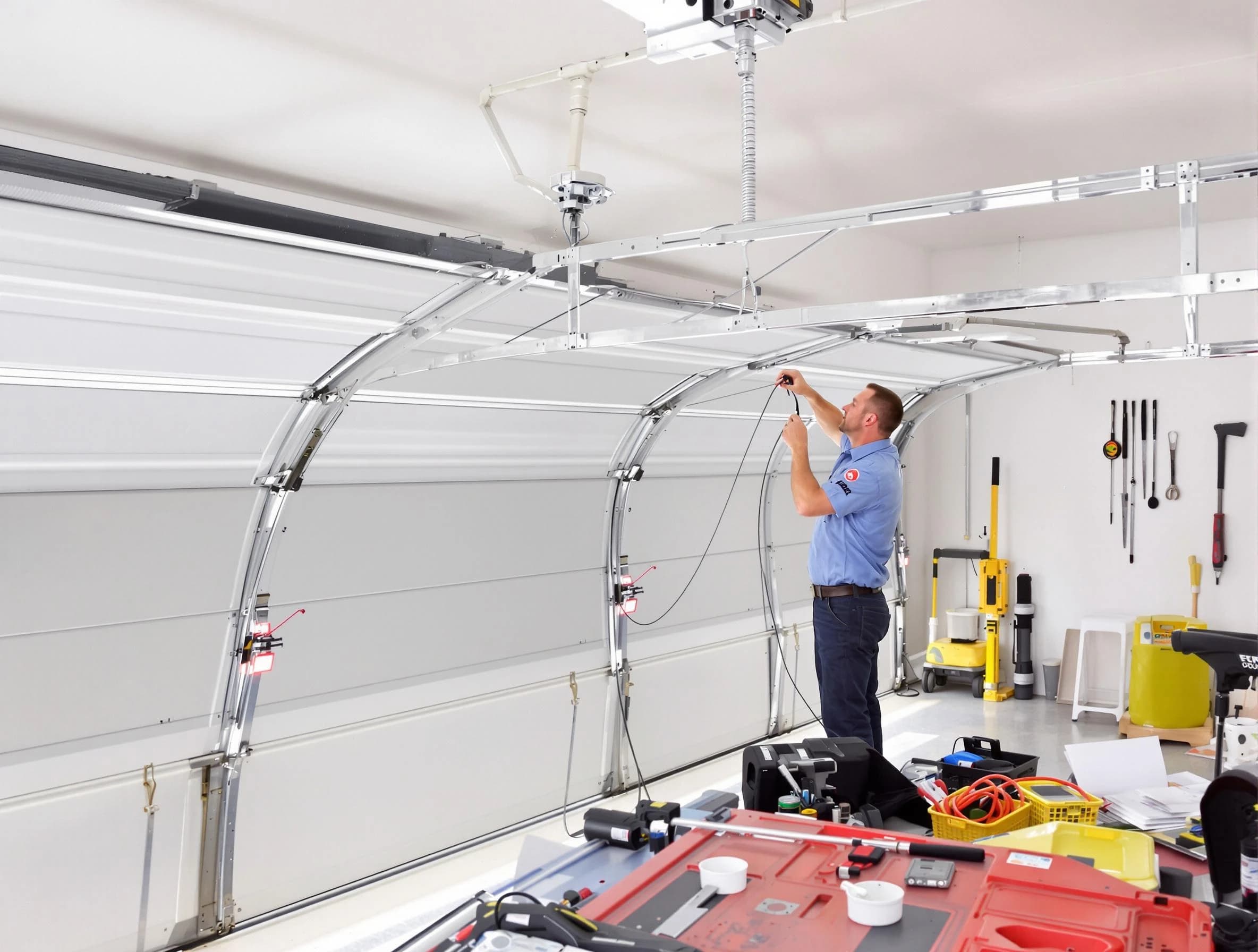 Garage door cable repair service by Jeannette Garage Door Repair in Jeannette