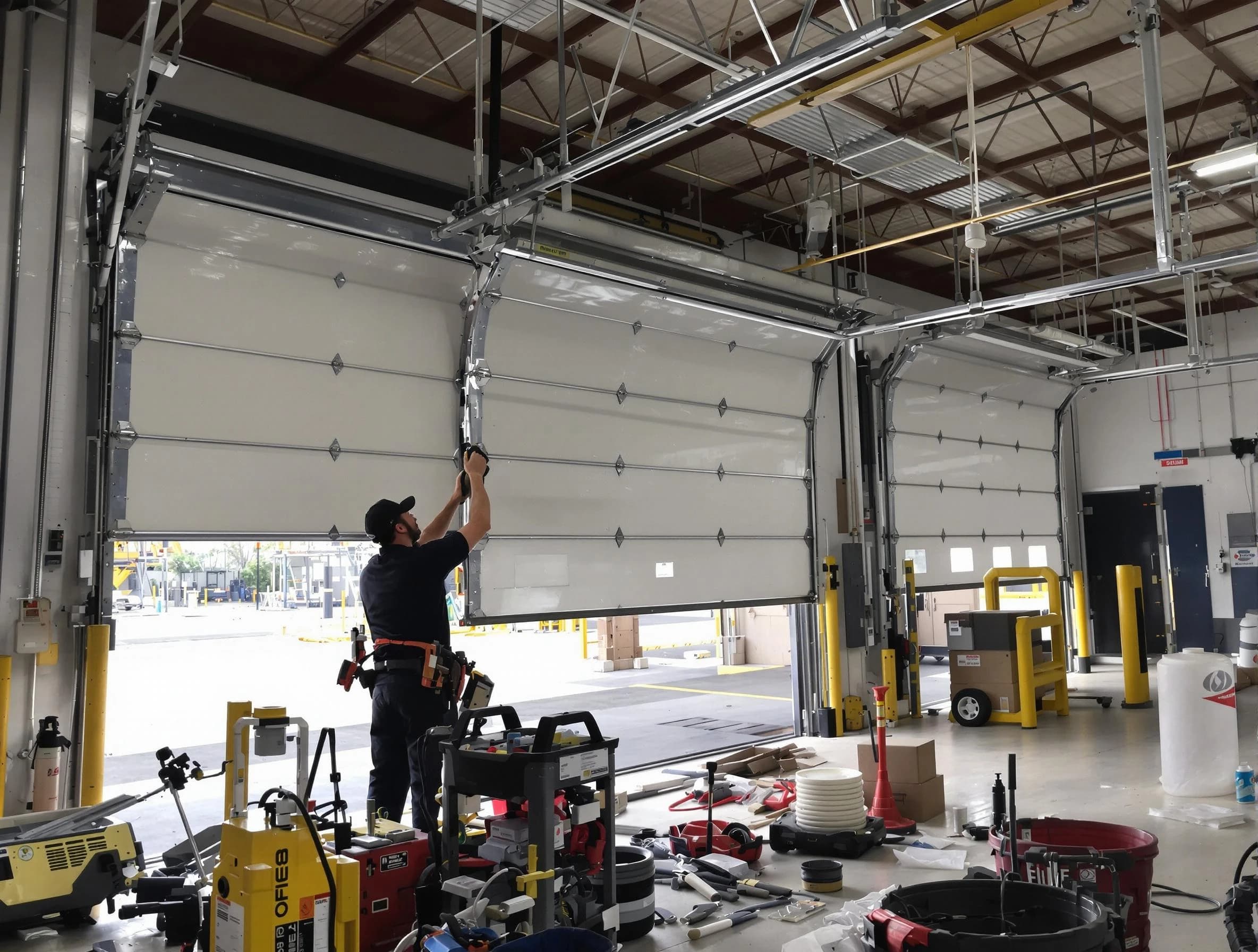 Jeannette Garage Door Repair technician performing commercial garage door repair in Jeannette