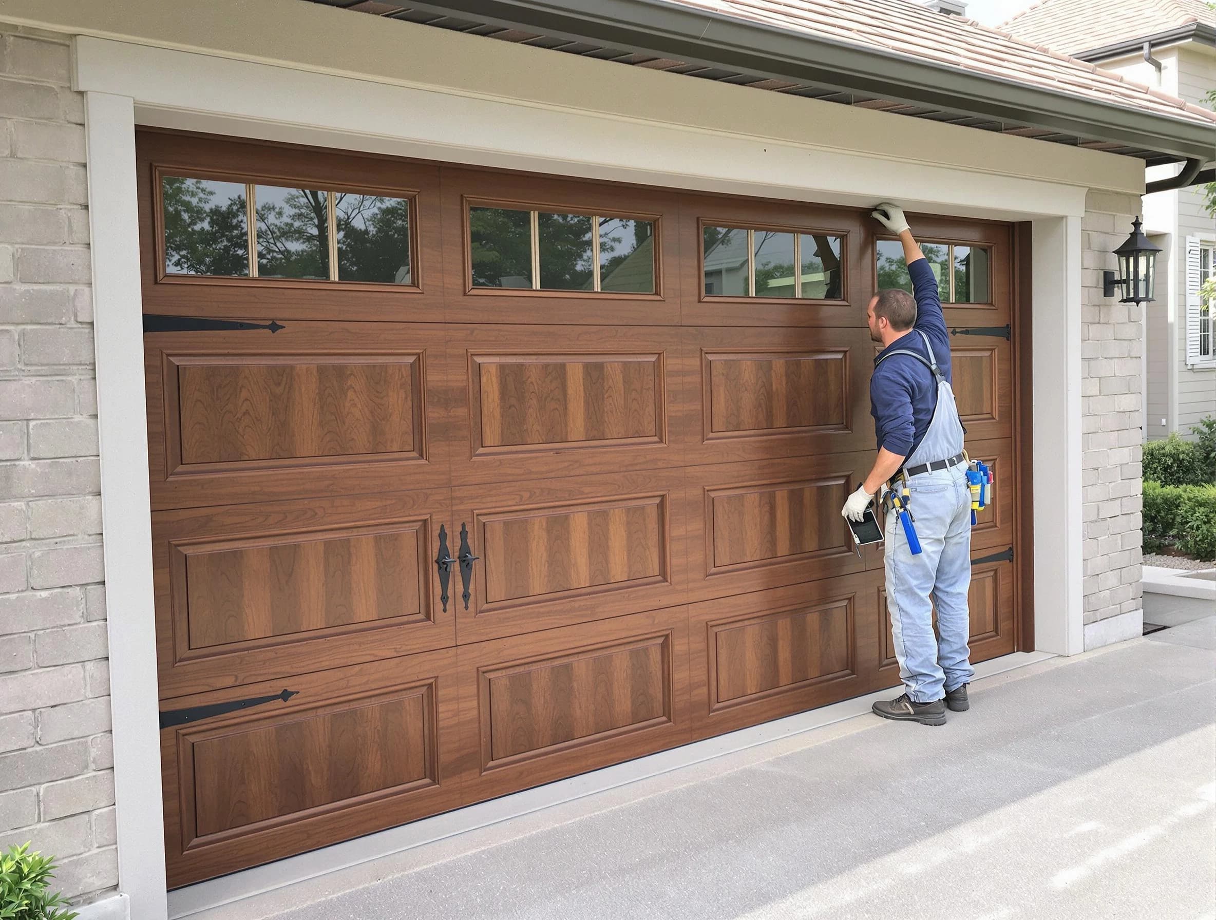 Custom garage door showcase by Jeannette Garage Door Repair in Jeannette