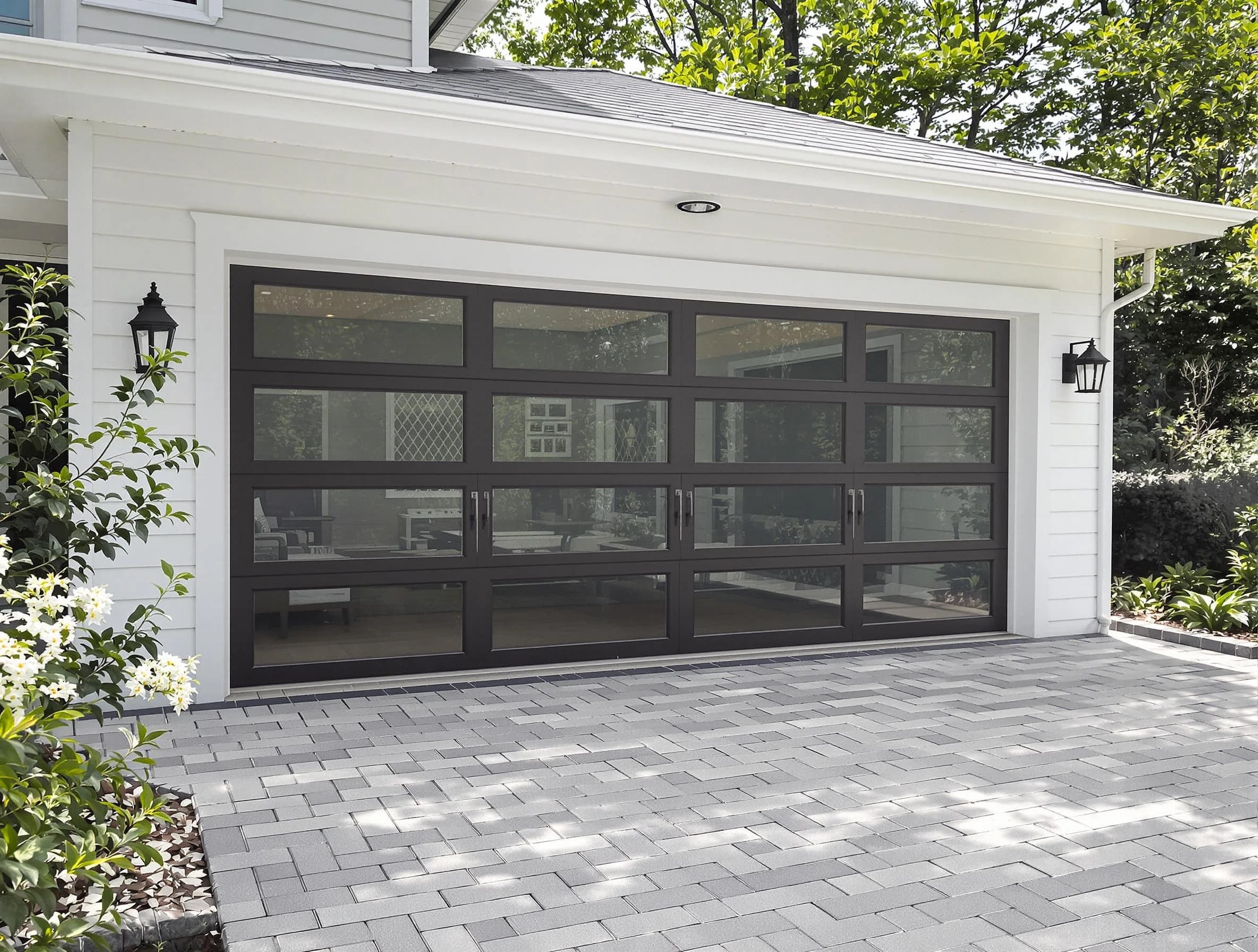 Jeannette Garage Door Repair design specialist presenting custom garage door options to Jeannette homeowner