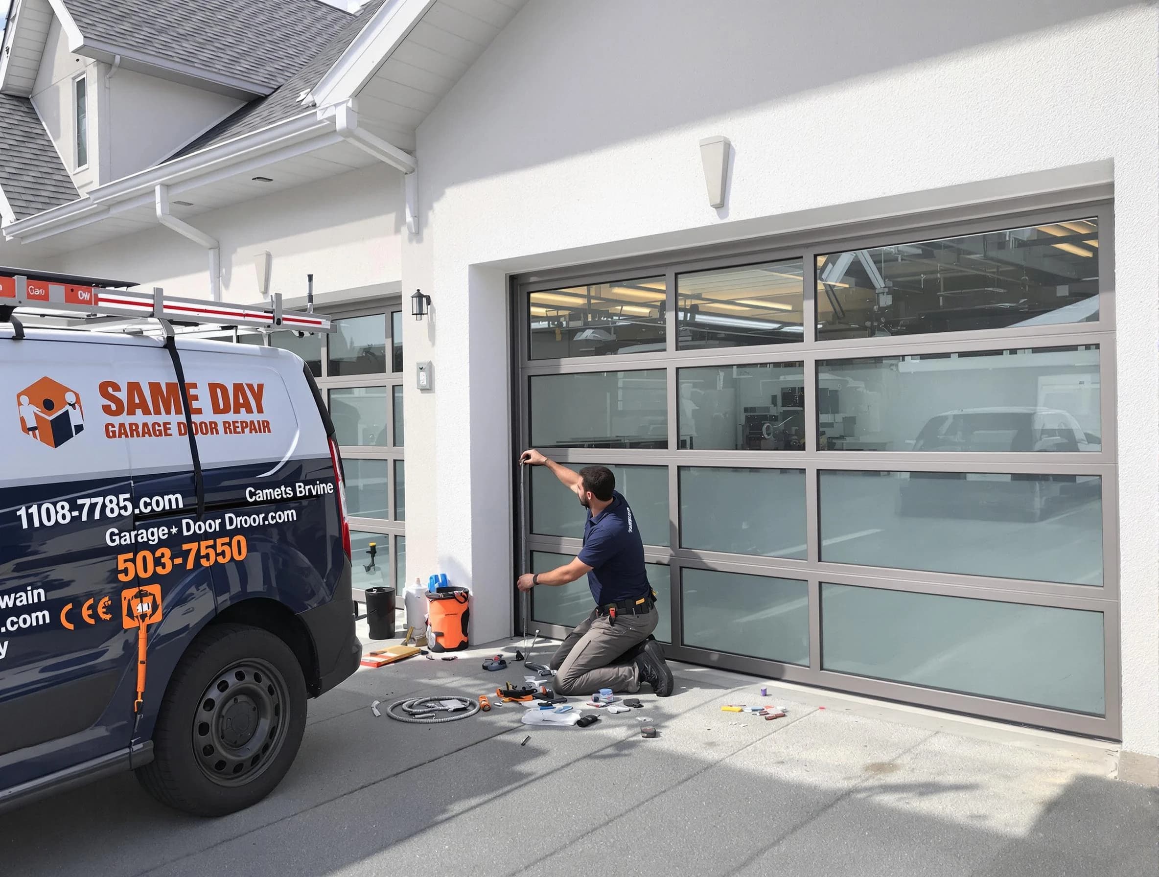 Same-day garage door repair service by Jeannette Garage Door Repair in Jeannette