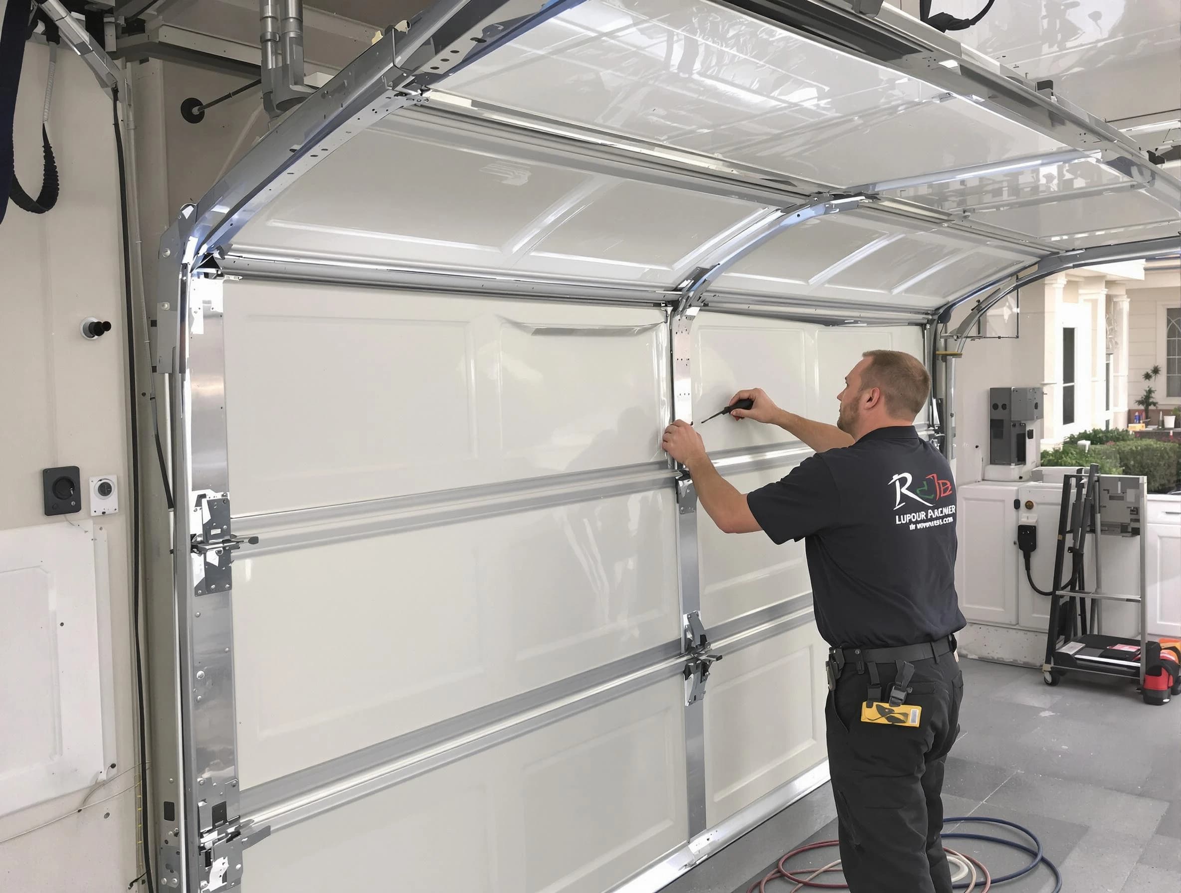 Jeannette Garage Door Repair professional performing panel repair in Jeannette