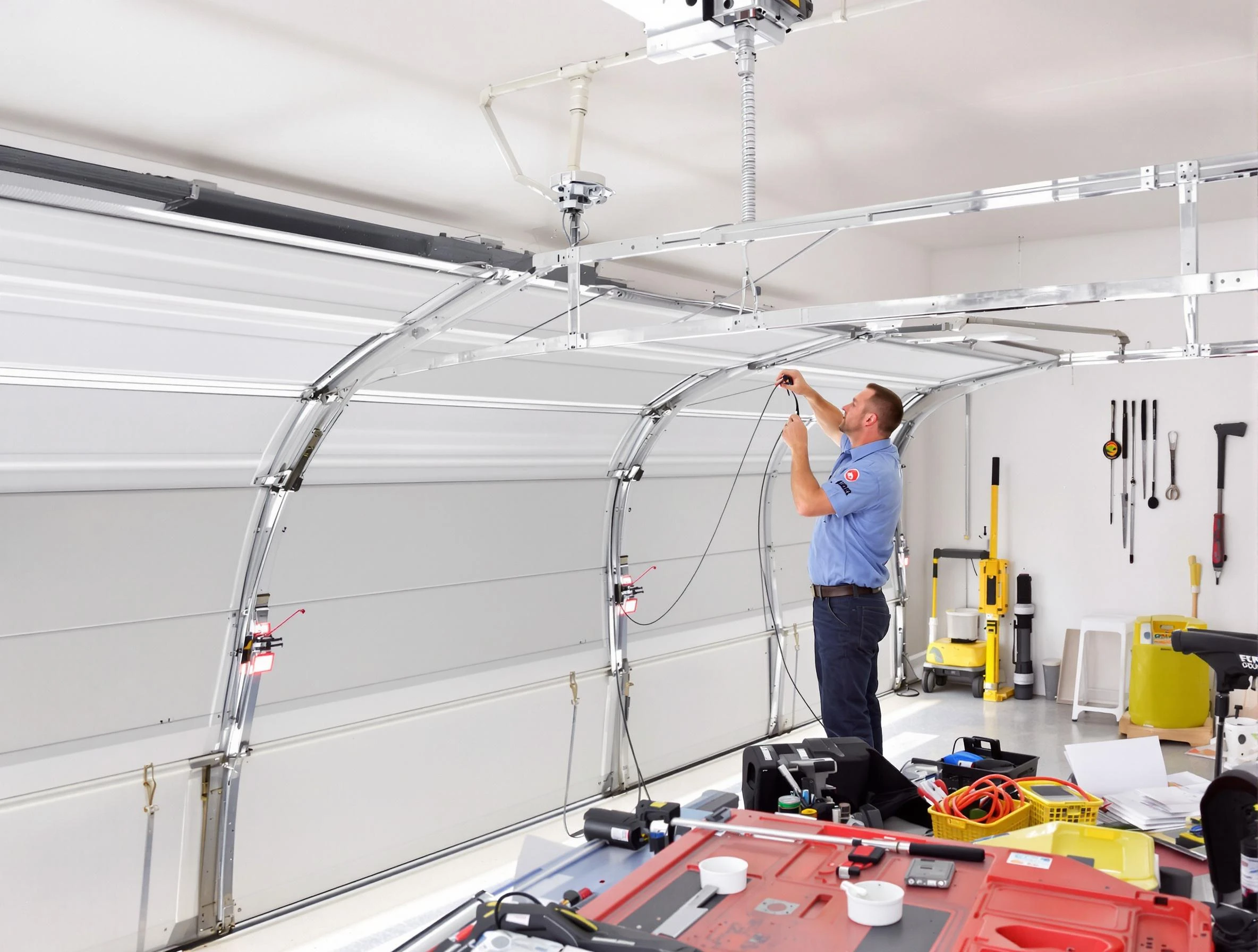 Garage door cable repair service by Jeannette Garage Door Repair in Jeannette