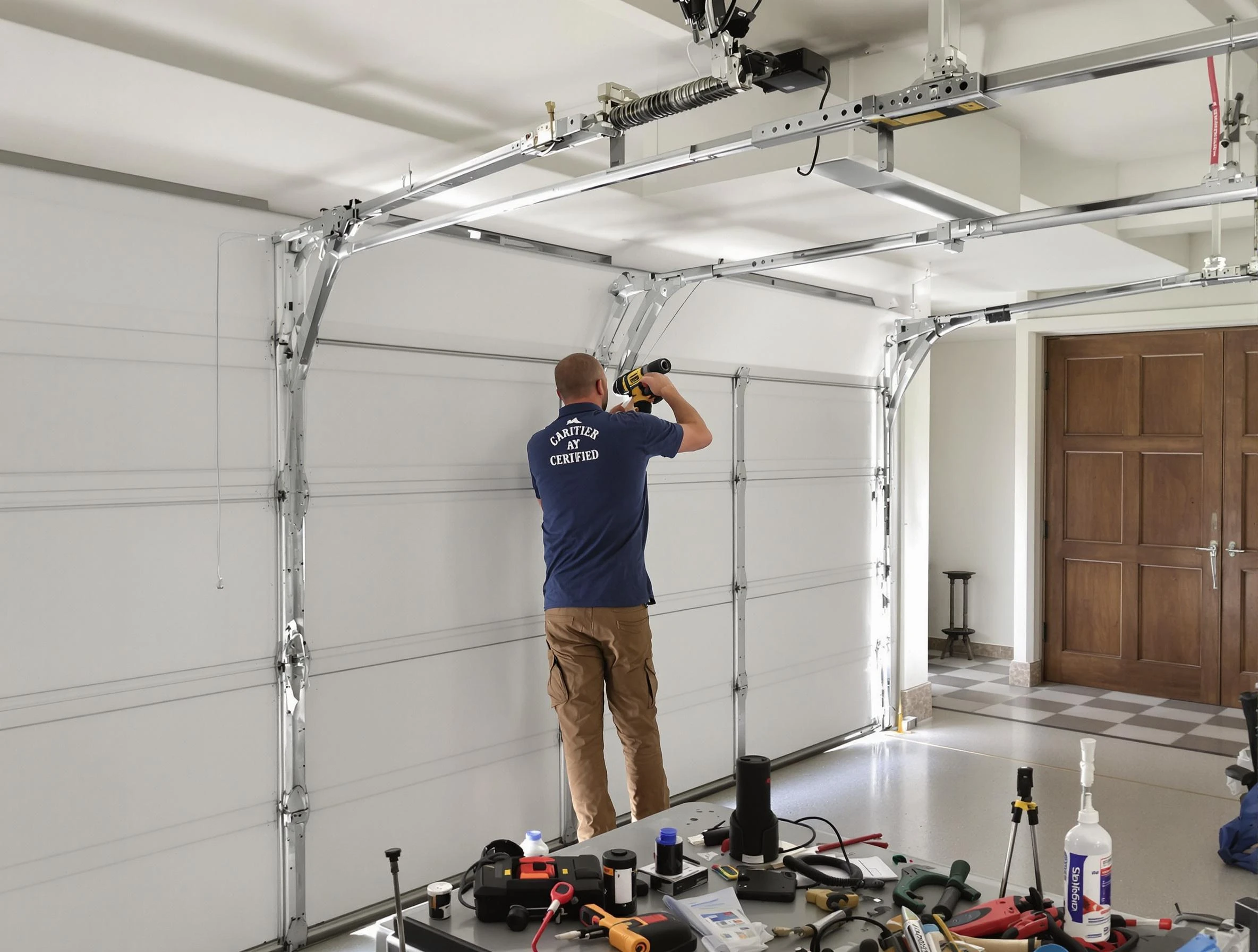 Jeannette Garage Door Repair certified technician performing precision garage door repair in Jeannette