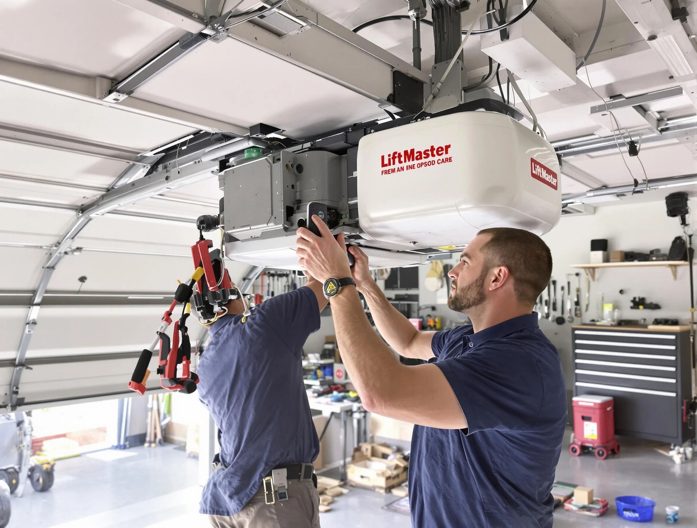 Jeannette Garage Door Repair technician performing advanced diagnostics on garage opener in Jeannette