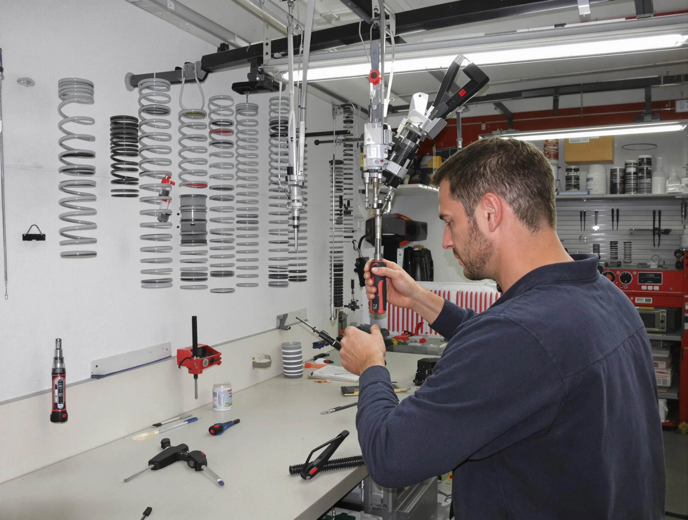 Jeannette Garage Door Repair safety certified technician performing precision spring replacement in Jeannette